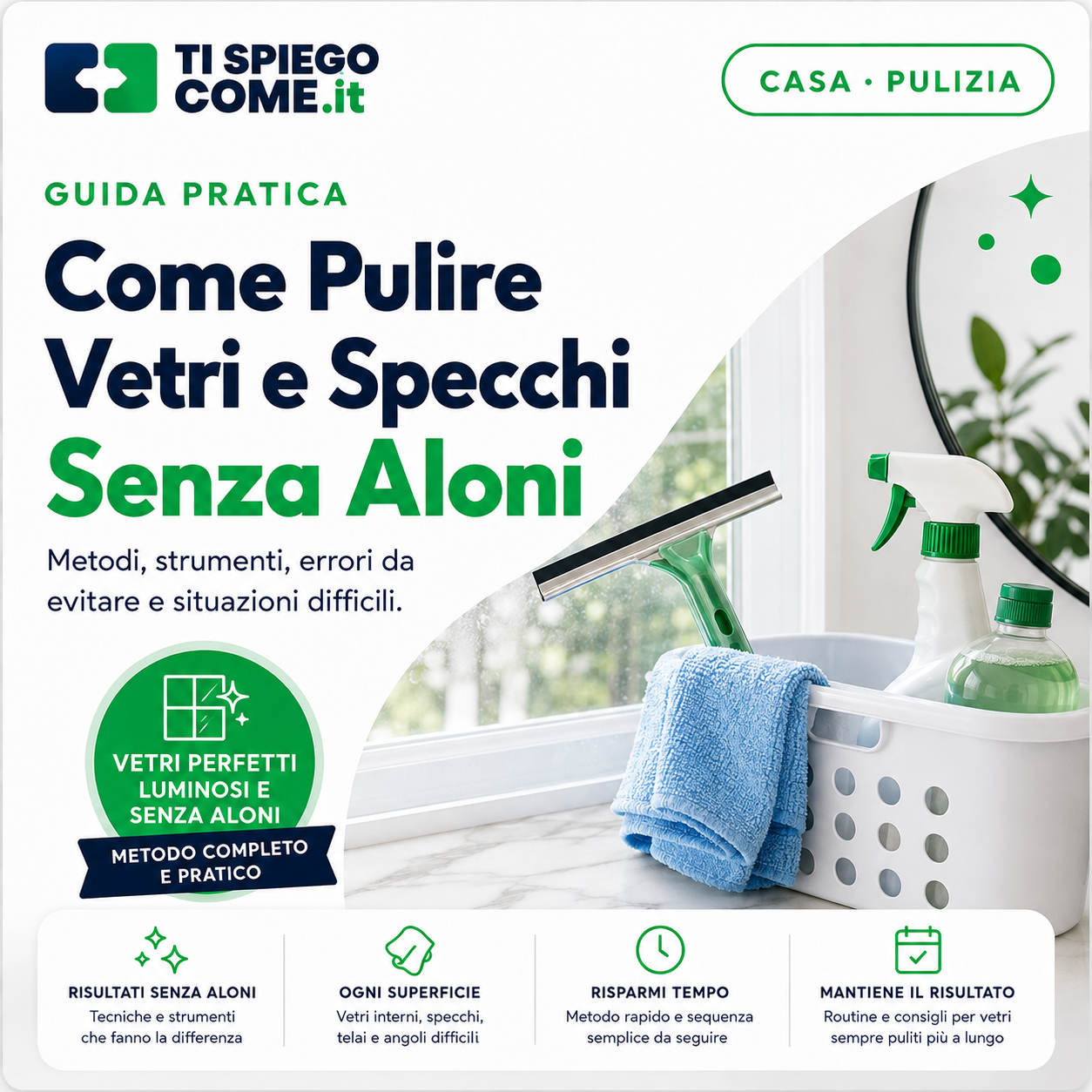Come Pulire Vetri e Specchi Senza Aloni Guida Pratica