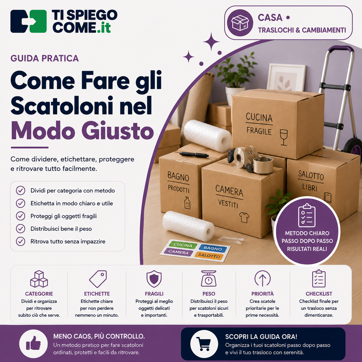 Come Fare gli Scatoloni nel Modo Giusto
