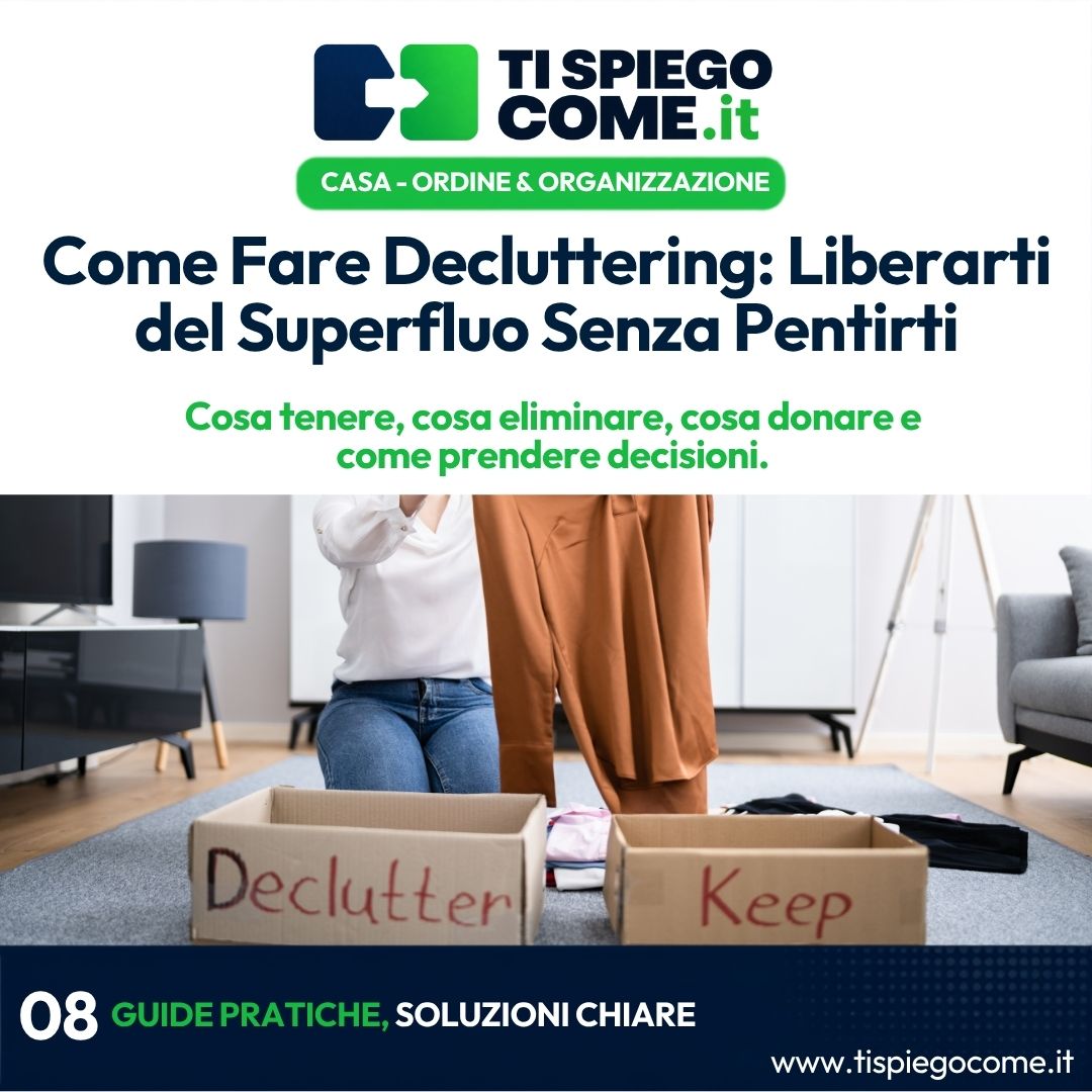 Come Fare Decluttering: Liberarti del Superfluo Senza Pentirti