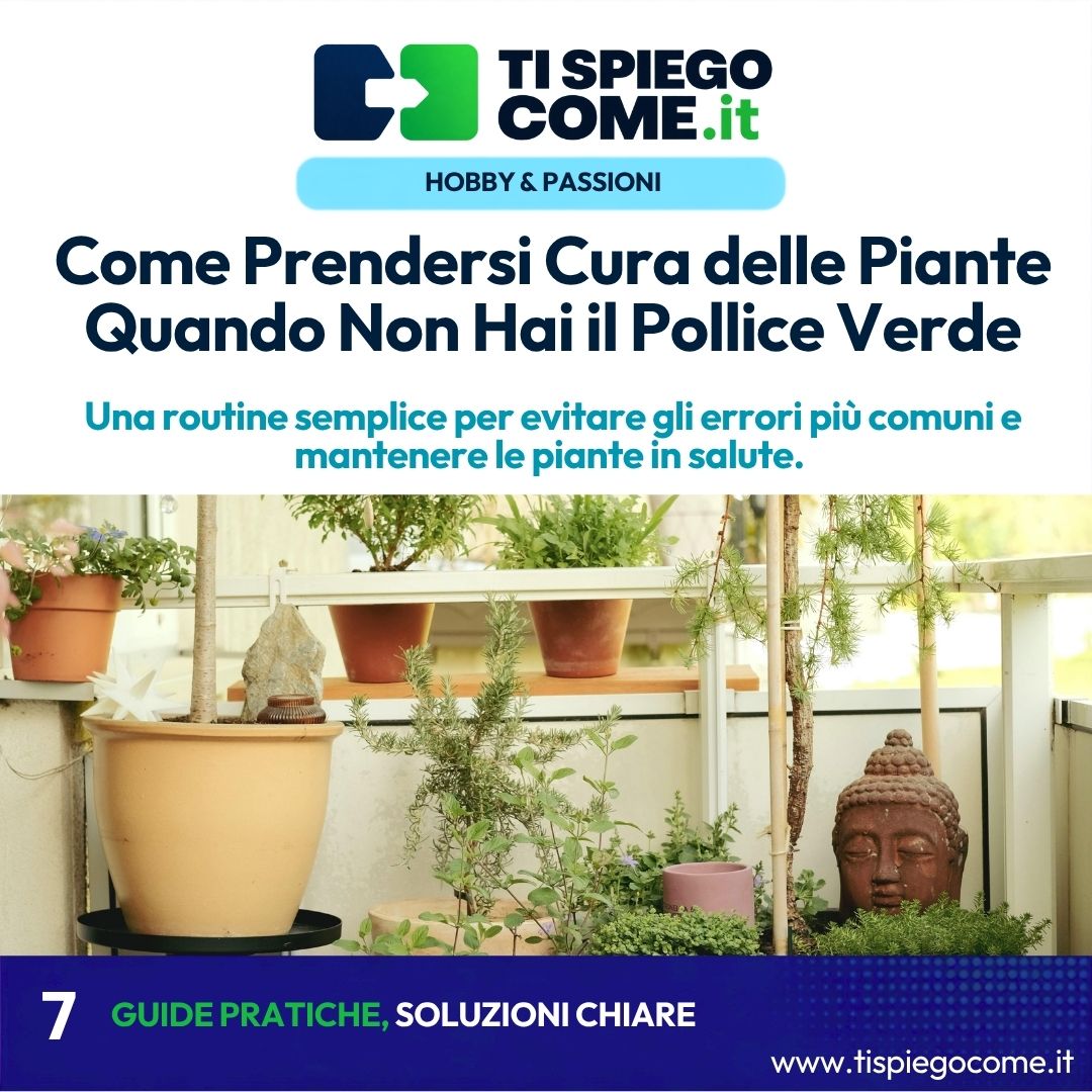 Come Prendersi Cura delle Piante Quando Non Hai il Pollice Verde