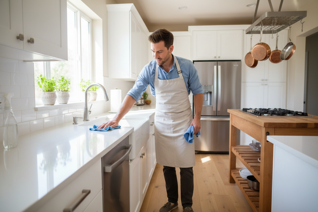 Come Pulire la Cucina Velocemente Prima che Arrivino gli Ospiti