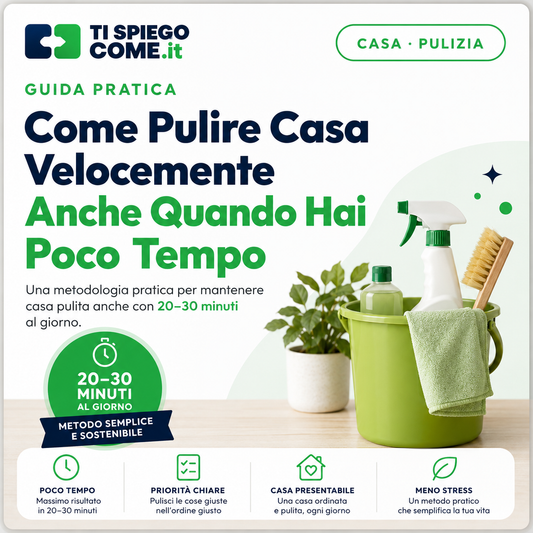 Come Pulire Casa Velocemente Anche Quando Hai Poco Tempo