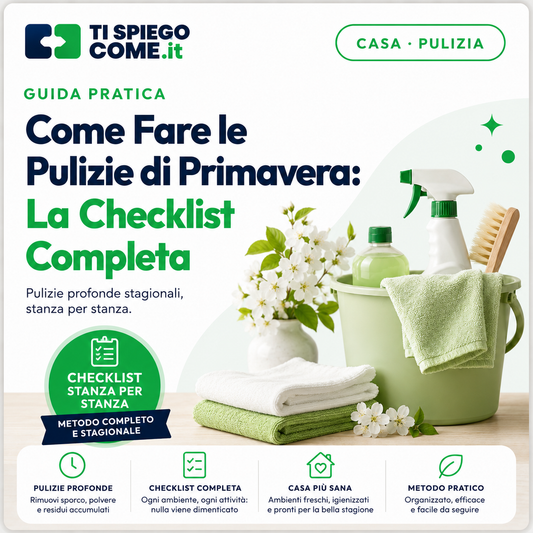 Come Fare le Pulizie di Primavera: La Checklist Completa