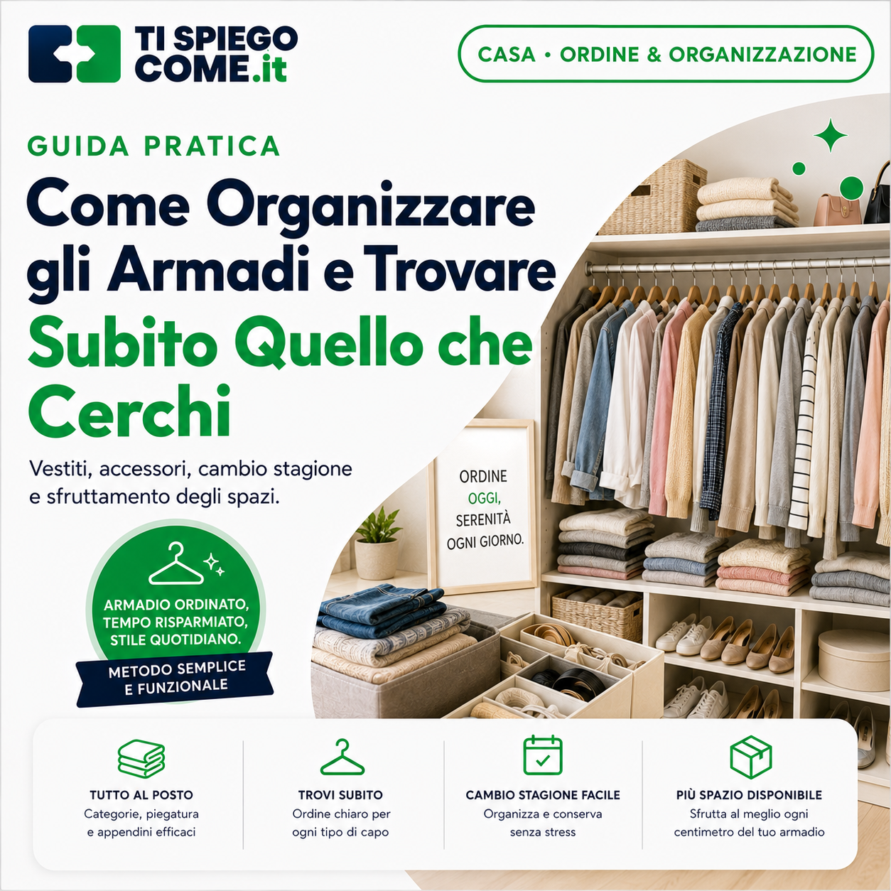 Come Organizzare gli Armadi e Trovare Subito Quello che Cerchi