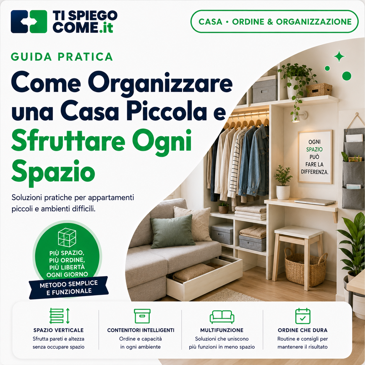 Come Organizzare una Casa Piccola e Sfruttare Ogni Spazio