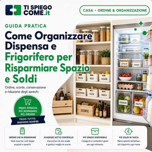 Come Organizzare Dispensa e Frigorifero per Risparmiare Spazio e Soldi