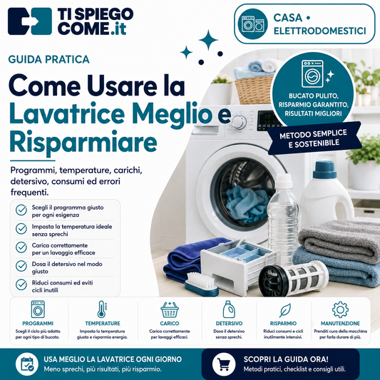 Come Usare la Lavatrice Meglio e Risparmiare