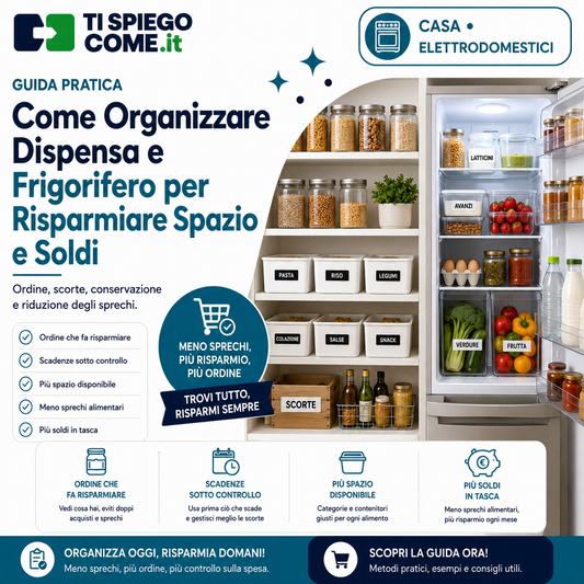 Come Organizzare Dispensa e Frigorifero per Risparmiare Spazio e Soldi