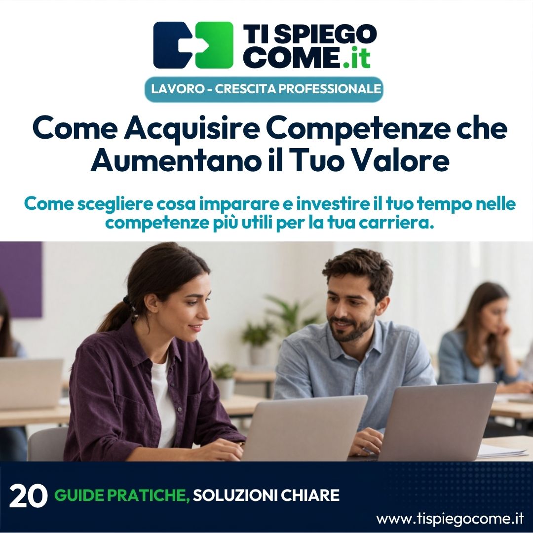 Come Acquisire Competenze che Aumentano il Tuo Valore