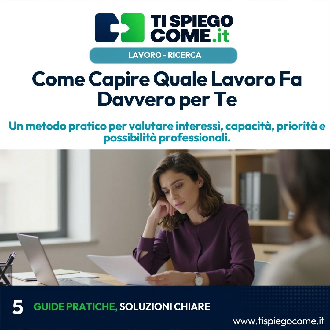 Come Capire Quale Lavoro Fa Davvero per Te