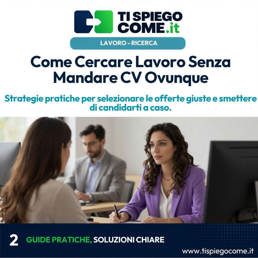 Come Cercare Lavoro Senza Mandare CV Ovunque