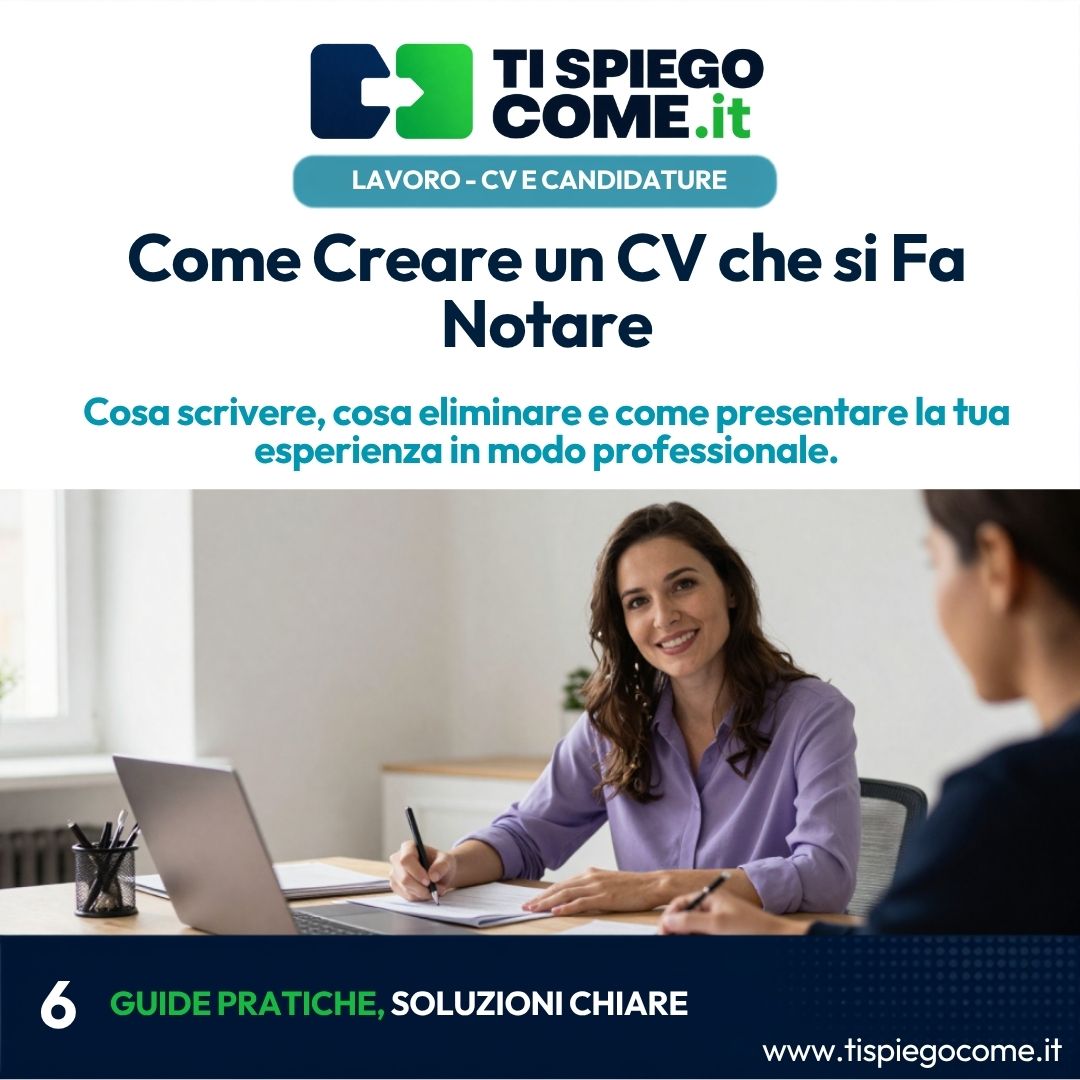 Come Creare un CV che si Fa Notare