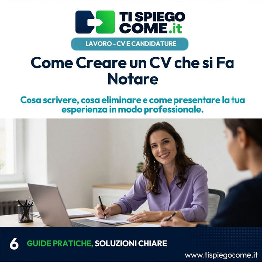Come Creare un CV che si Fa Notare