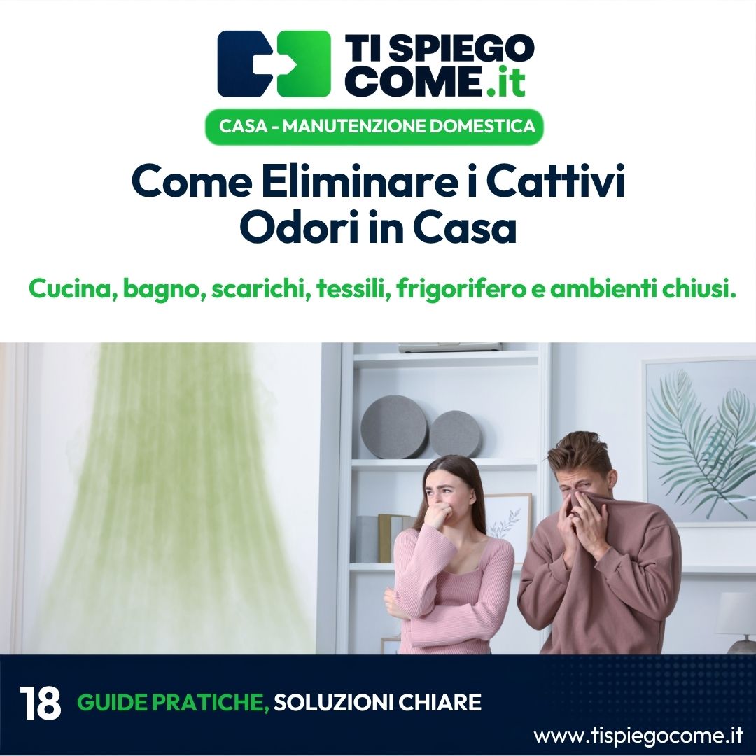Come Eliminare i Cattivi
Odori in Casa
