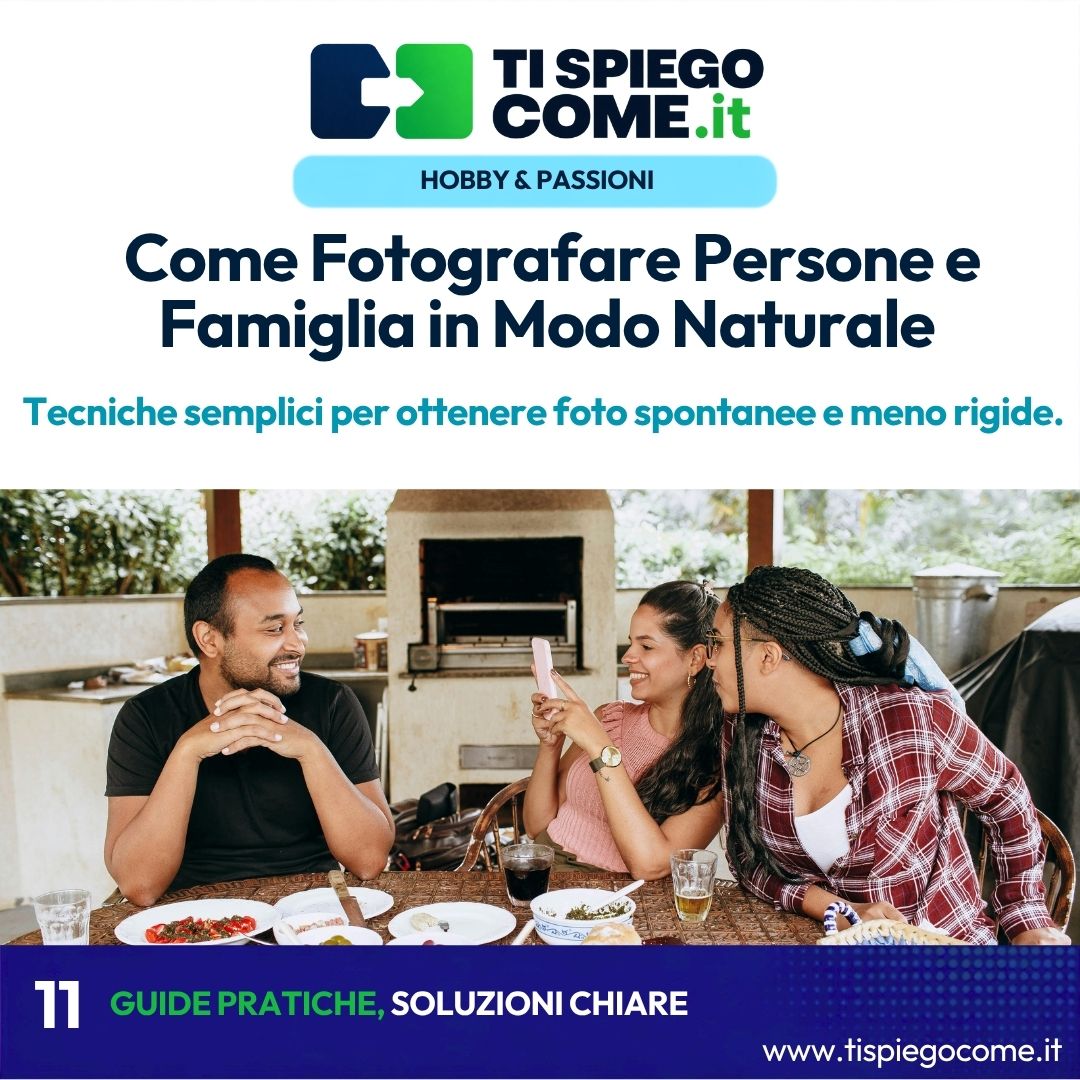 Come Fotografare Persone e Famiglia in Modo Naturale
