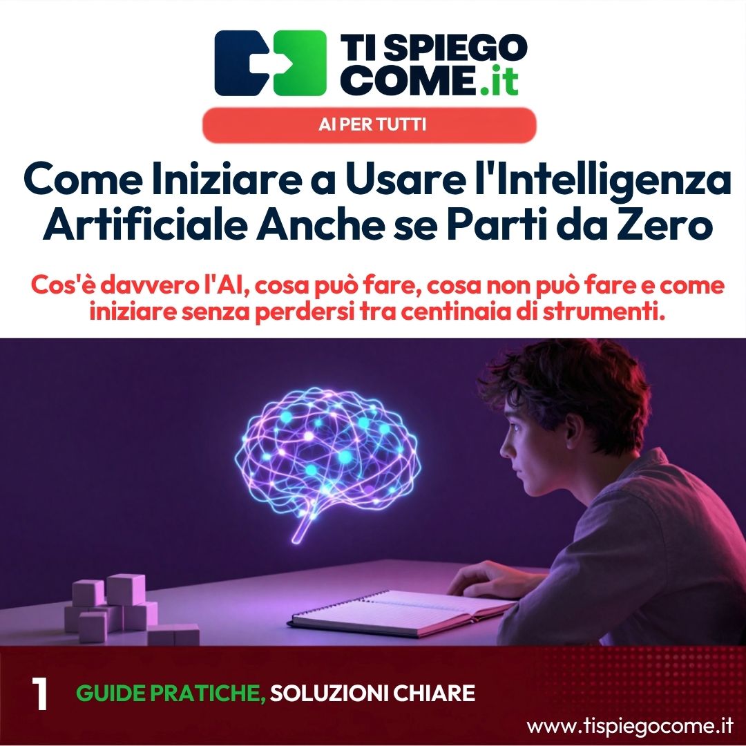Come Iniziare a Usare l’Intelligenza Artificiale Anche se Parti da Zero