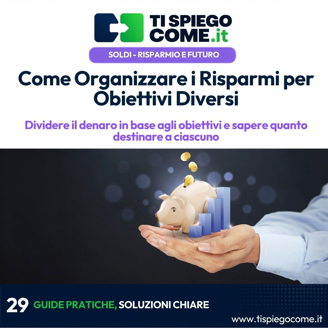 Come Organizzare i Risparmi per Obiettivi Diversi