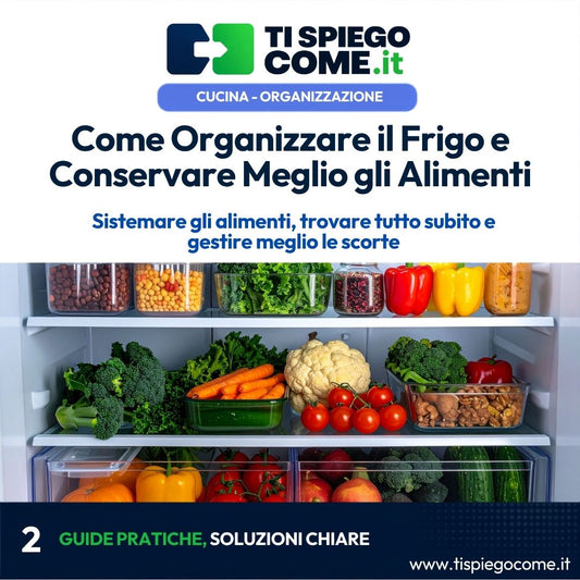 Come Organizzare il Frigo e Conservare Meglio gli Alimenti