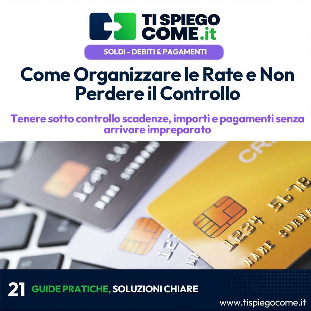 Come Organizzare le Rate e Non Perdere il Controllo