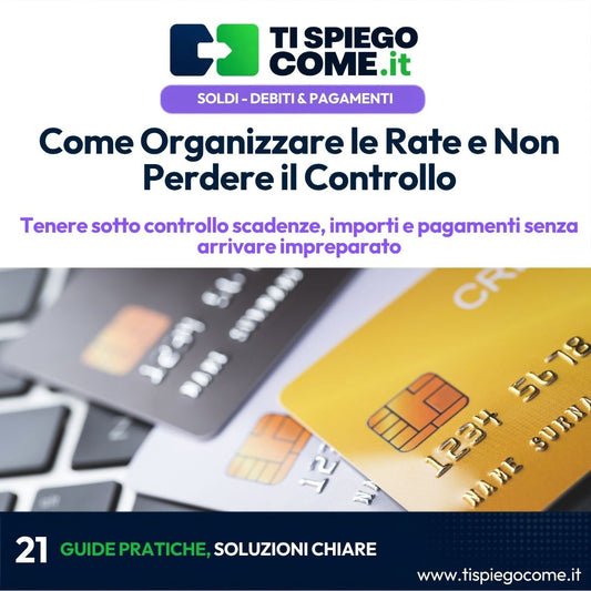 Come Organizzare le Rate e Non Perdere il Controllo