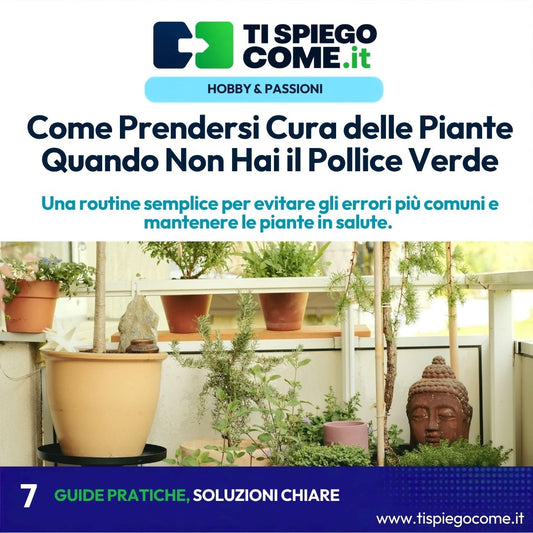 Come Prendersi Cura delle Piante Quando Non Hai il Pollice Verde