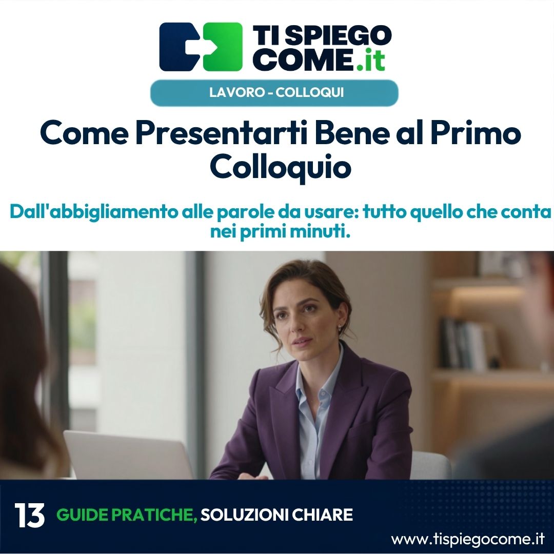 Come Presentarti Bene al Primo Colloquio