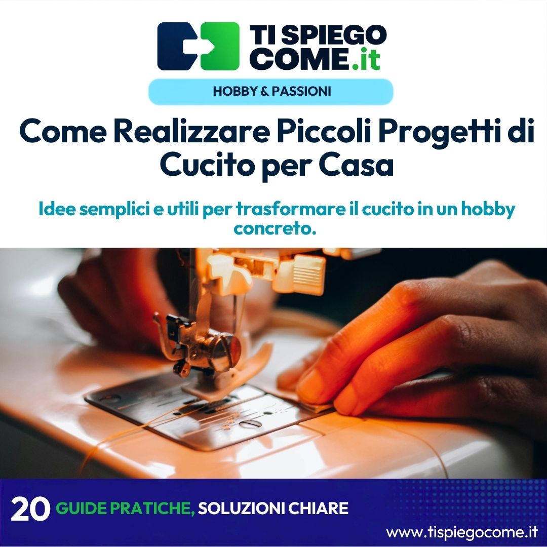 Come Realizzare Piccoli Progetti di Cucito per Casa