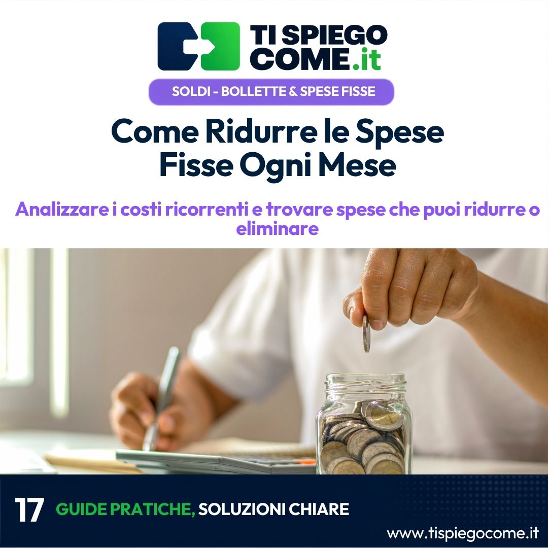 Come Ridurre le Spese Fisse Ogni Mese