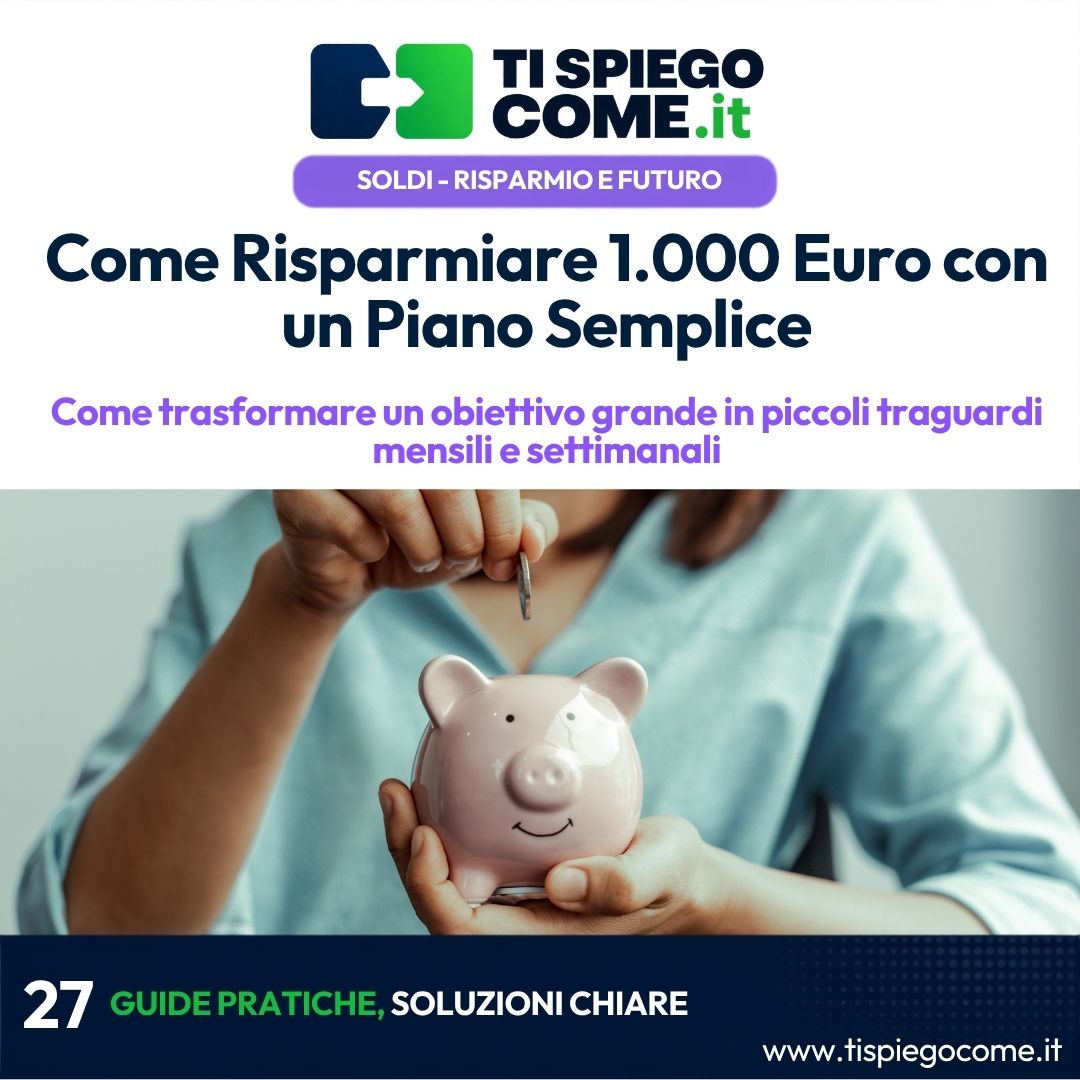 Come Risparmiare 1.000 Euro con un Piano Semplice