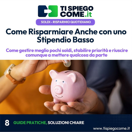Come Risparmiare Anche con uno Stipendio Basso