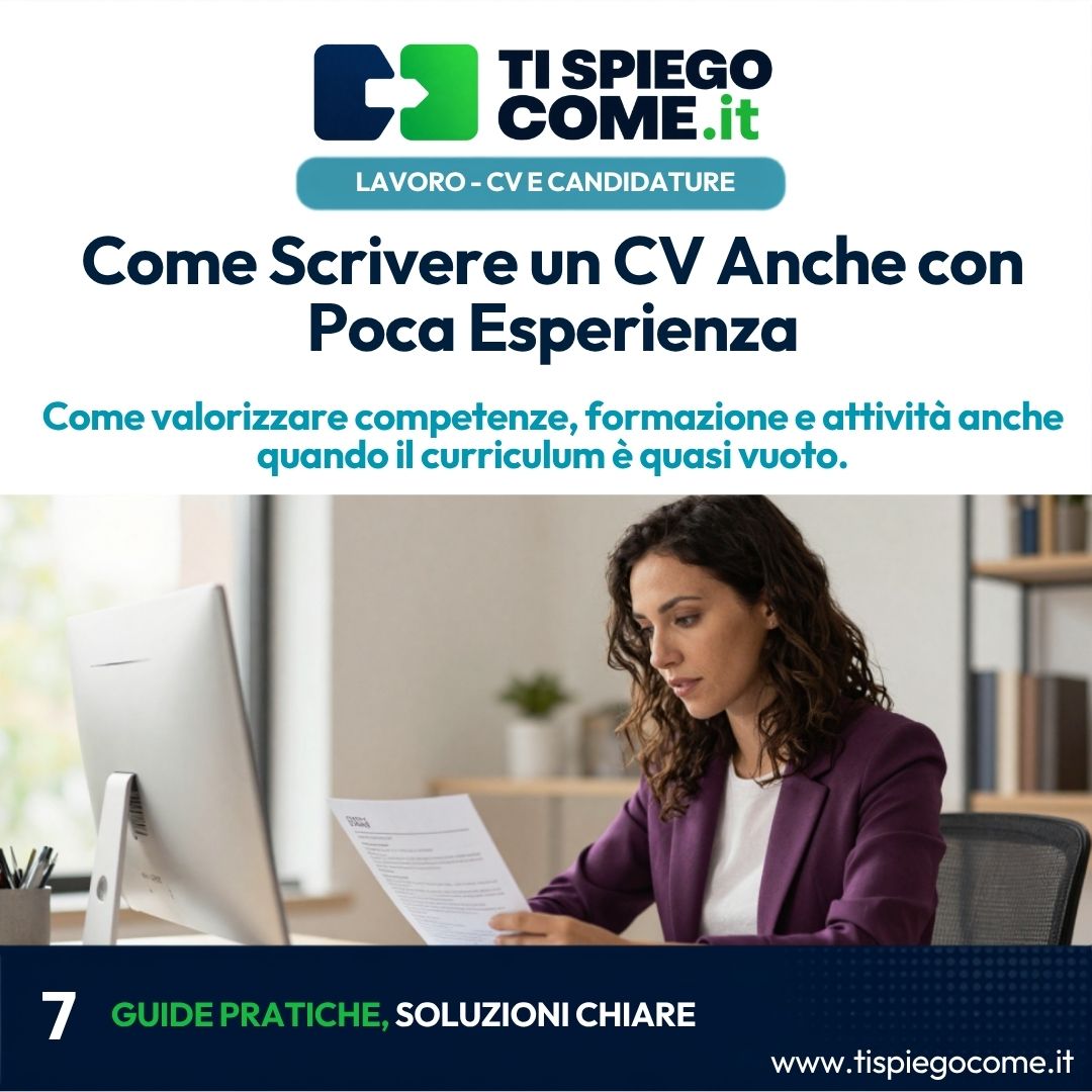 Come Scrivere un CV Anche con Poca Esperienza