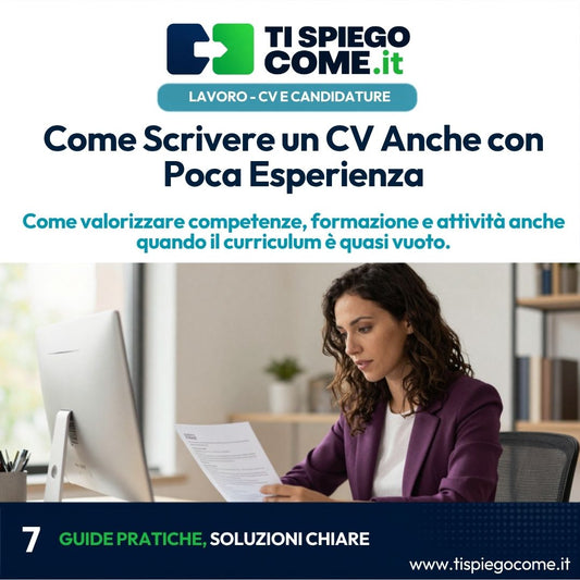 Come Scrivere un CV Anche con Poca Esperienza