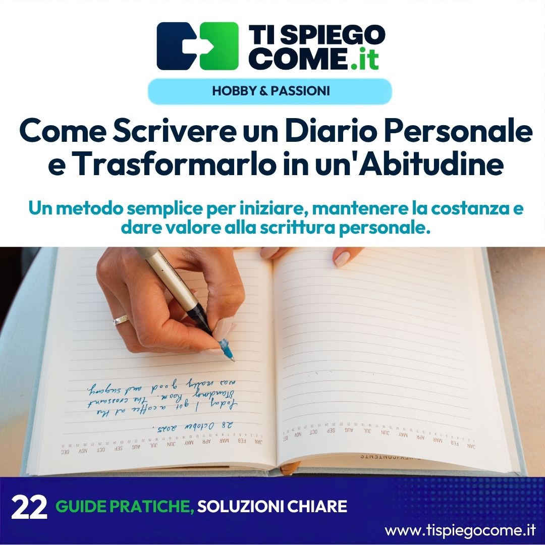 Come Scrivere un Diario Personale e Trasformarlo in un'Abitudine