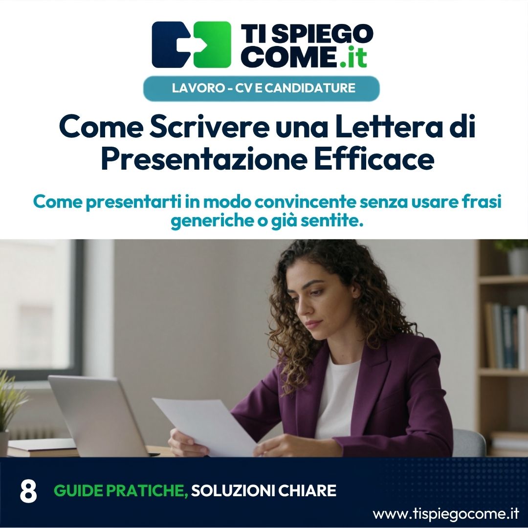 Come Scrivere una Lettera di Presentazione Efficace
