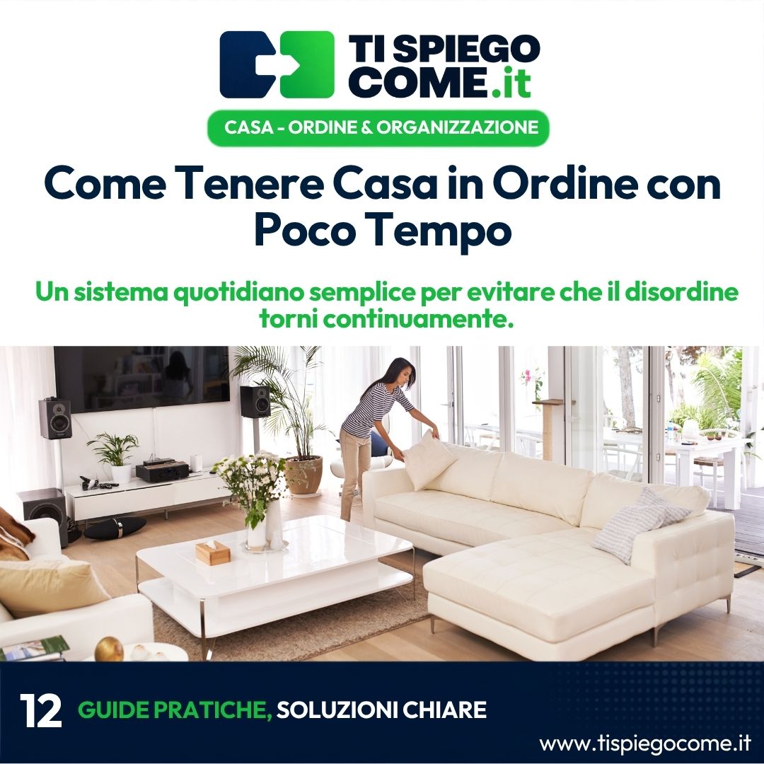 Come Tenere Casa in Ordine con Poco Tempo
